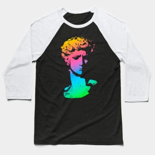 Greek Face Abstract - MultiColor Baseball T-Shirt